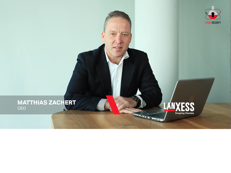 Matthias Zachert, CEO von Lanxess, wie er über Cyber Security spricht 